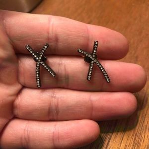 X X female pave “diamond” earring from madewell